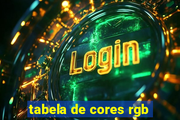 tabela de cores rgb