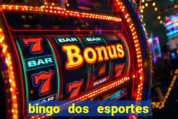 bingo dos esportes para imprimir