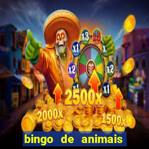 bingo de animais para educa??o infantil