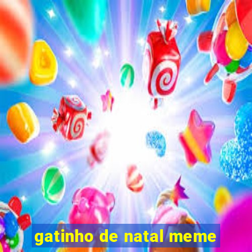 gatinho de natal meme