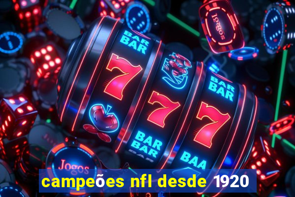 campeões nfl desde 1920