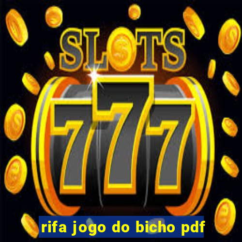 rifa jogo do bicho pdf