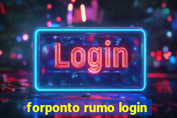 forponto rumo login