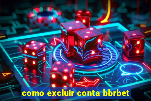 como excluir conta bbrbet