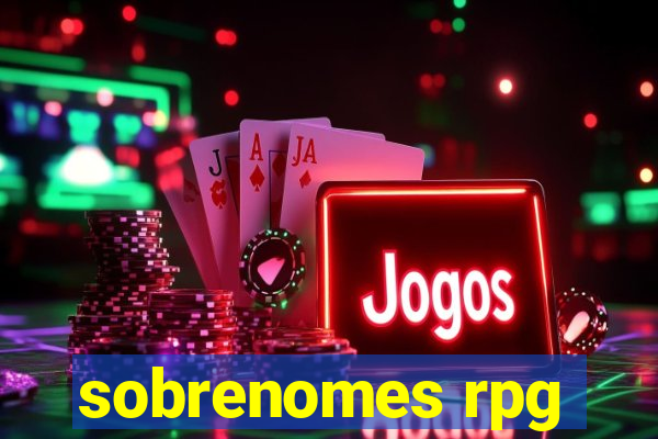 sobrenomes rpg